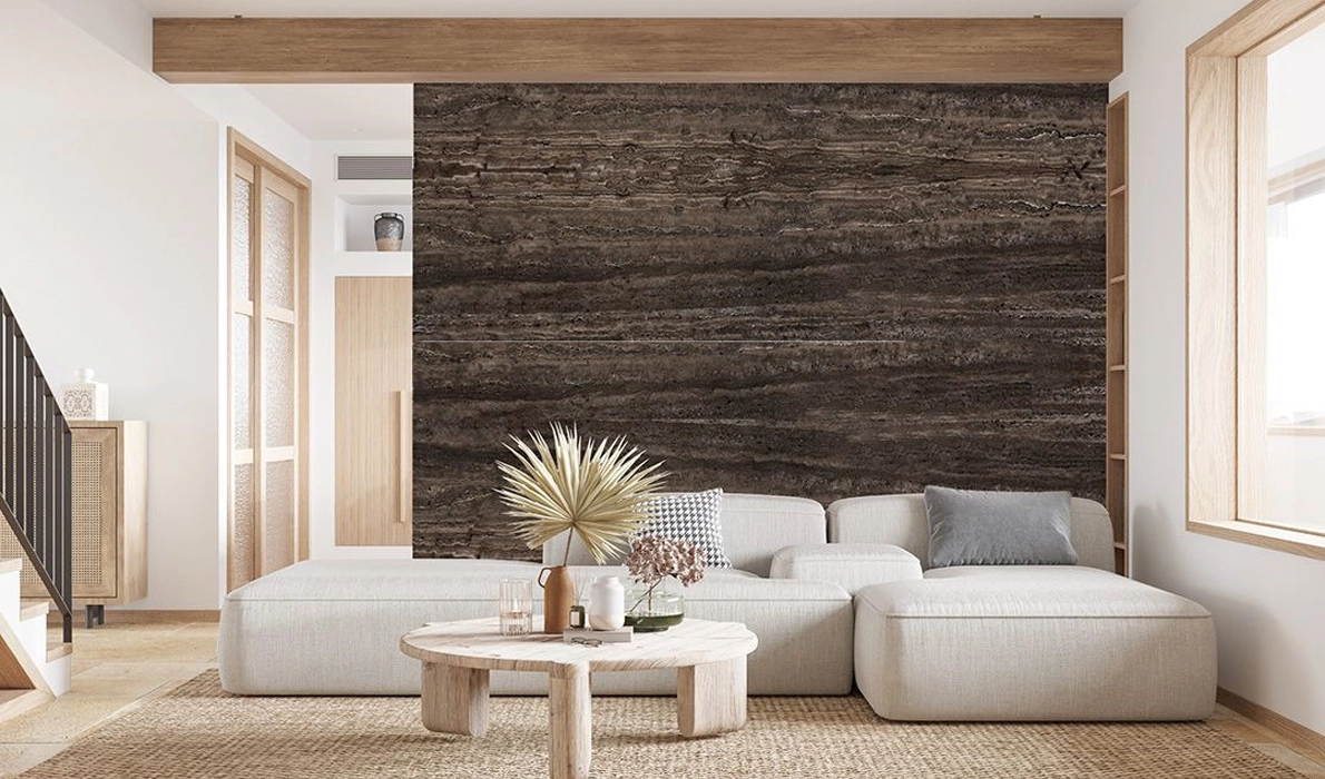 Titanium Travertine Marble